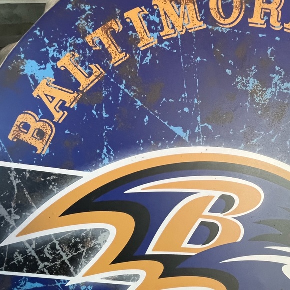 Baltimore Ravens NFL American Football Logo Bottle Top 13.5" Metal Wall Sign - Picture 3 of 7